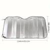 1PCS Foldable Sun Visor Reflector for Car Front Windshield Portable Breathable UV Resistant Sunscreen and Cooling 1PCS FoldableWindshield Sunshades 1