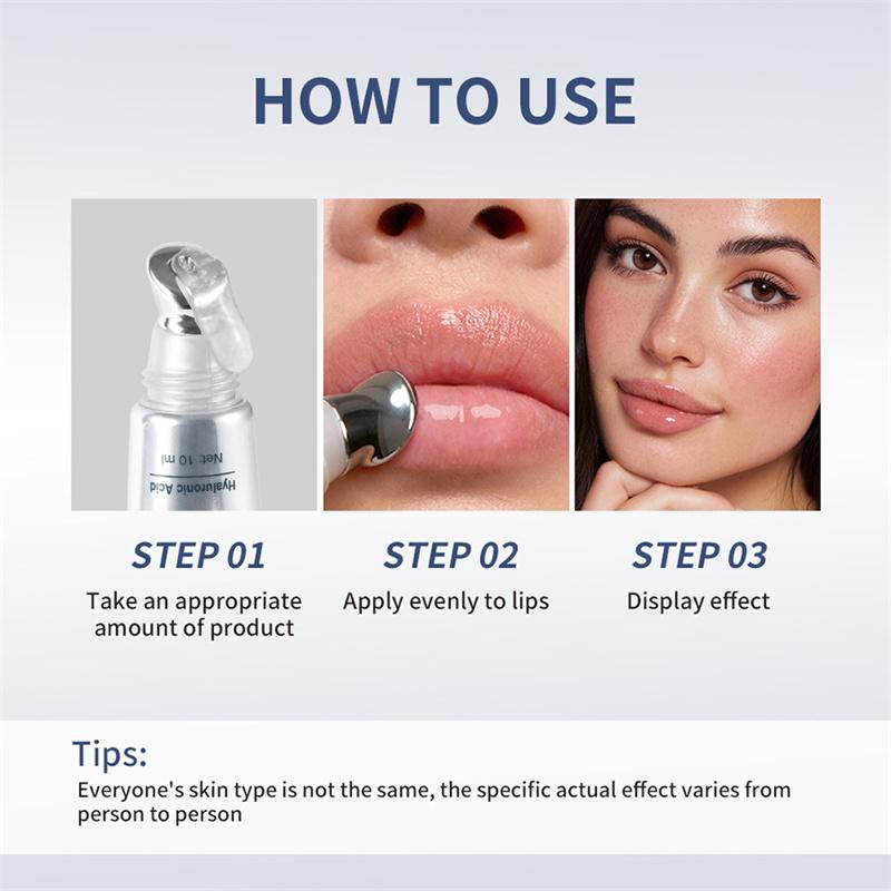 Lip volumizer Hyaluronic Acid Instant Lip Plumping Lip Oil Lip Line Reduction Lip Care Essence Deep Hydration Lip Gloss Women Moisturizing Lip Tint