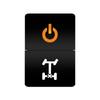 12V 24V LED Rocker Switch Dual Button ON/OFF Amber White Light for LED Light Bar Fog Lights Jeep Toyota 4Runner Land Cruiser