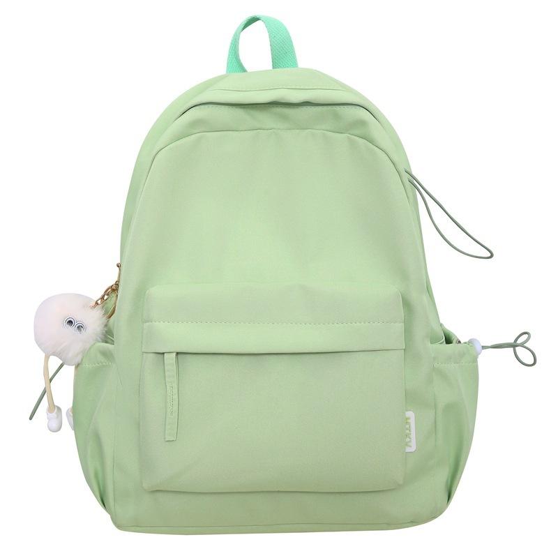 Сплошной цвет рюкзак женский кампус младших классов средней школы школьный ранец