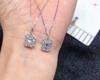 Fashionable Trendy Adult Engagement Wedding Anniversary Emerald Cut Diamond Necklace Pine-style Diamond Ring Custom 18K Solid