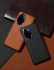 Honor 70 Genuine Leather Half Cover Case with Litchi Pattern for 70 Pro and 70SE