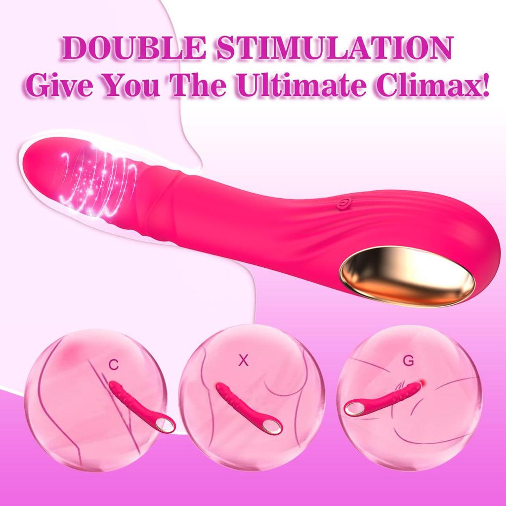 Clit Vibrator Vagina Stimulator Vibrating G-Spot Massager Adult Sex Toys for Women