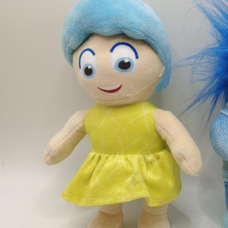 Плюшевые куклы Inside Out 2 Мягкие пушистые персонажи-эмоции Злость Радость Грусть Тревога Страх Дисней Пиксар Коллекционные игрушки для фанатов Декор детской комнаты