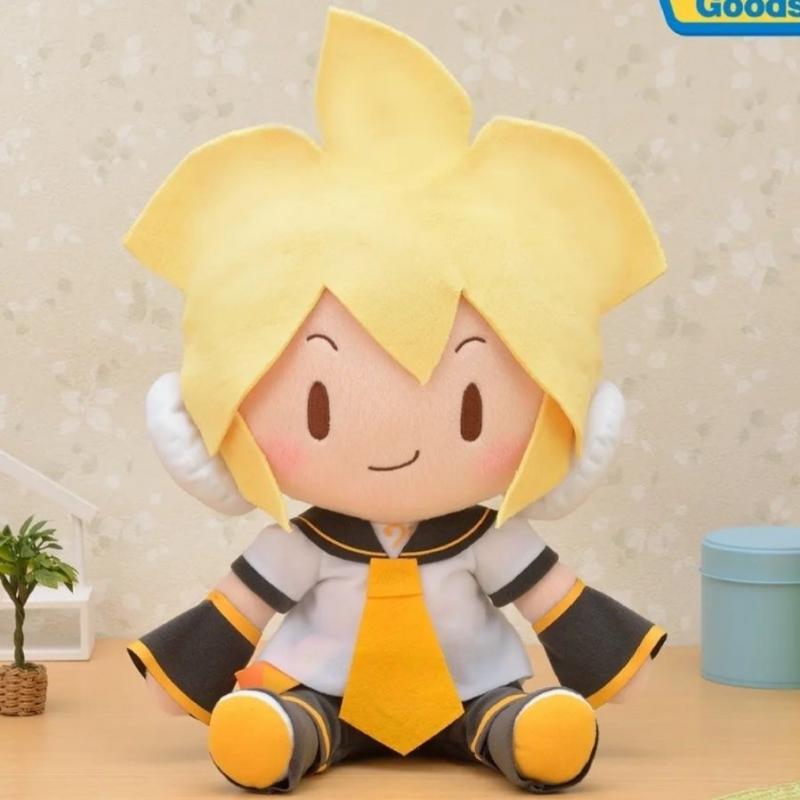 Плюшевая Кукла Хацунэ Мику Аниме Декор Тряпичная Кукла Мягкие Игрушки Портативный Подарок Девочке Фигурки Рин Кагамине Лен Кагамине Милые