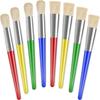 8Pcs Colorful Paint Brushes Large Chubby Bristle Brush for for Watercolor Oil Acrylic Paints