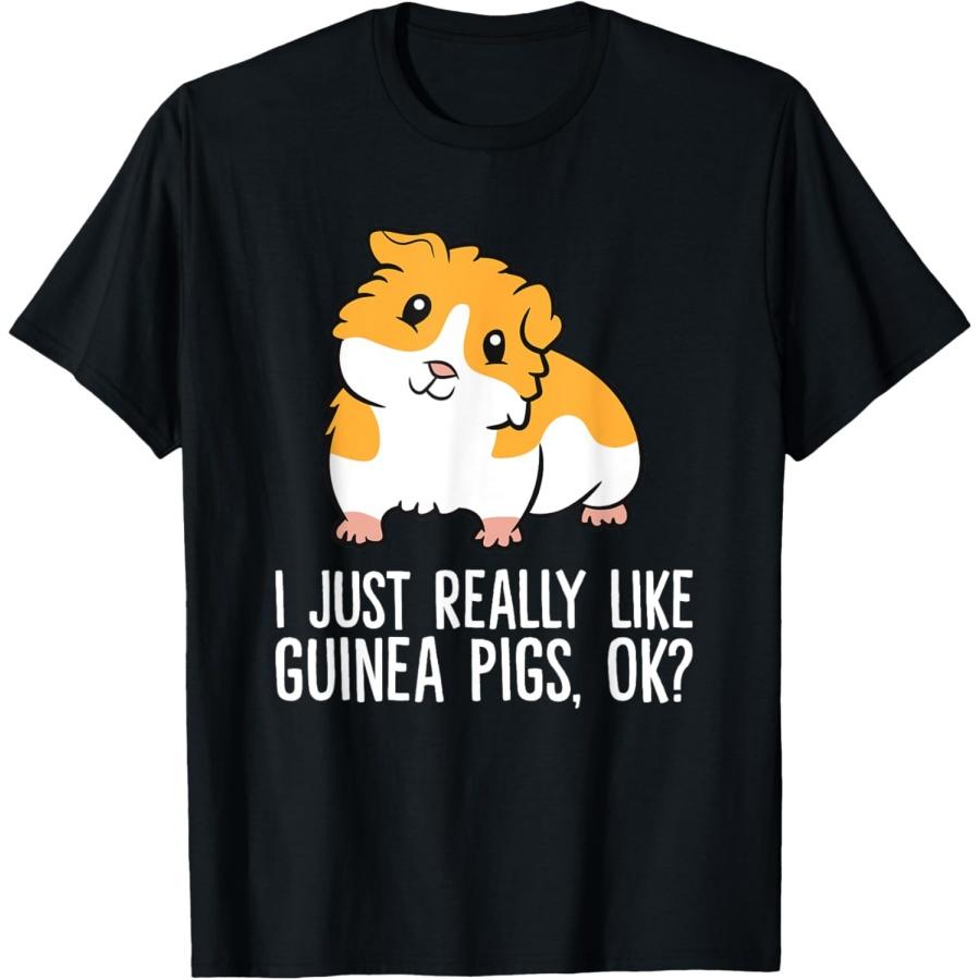 Я просто очень люблю морских свинок, ладно_ Футболка с домашней морской свинкой