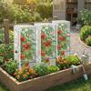 Fine Mesh Plant Netting Cover Breathable Tear Resistant Tomato Cage Cover Zipper Closure Square Shape Plant Protection Net