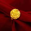 Peony Goldplated Stunning Ring For Women Featuring Adjustable Size And Sweet Floral Design