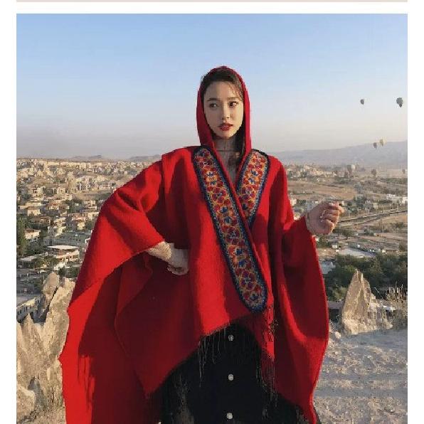 Дышащая, теплая и универсальная домашняя, осенне-зимняя женская шаль для путешествий, толстый плащ, одеяло с кондиционером