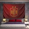 RFEF Spanish Football Federation Tapestry Wall Hanging Royal Shield Emblem Decor for Bedroom Man Cave Sports Room Gift