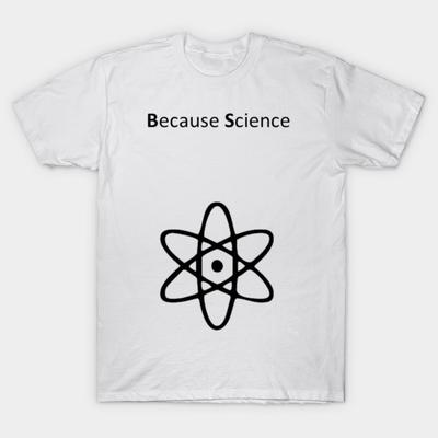 Женская футболка Because Science с принтом Харадзюку, кавайная футболка, летняя футболка с коротким рукавом, женская футболка, топ