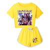 Kids Summer Sport T-Shirt And Shorts 2 Piece Outfit Tracksuit Set Short Sleeve Print Crop Tops With Clothing Set