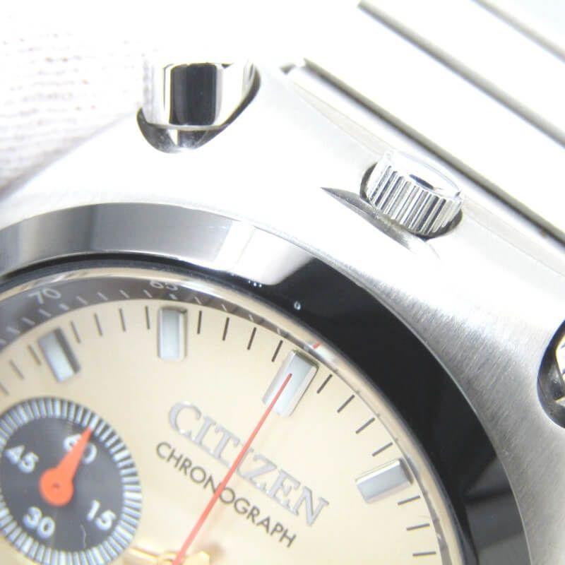 Used CITIZEN Record Label move Limited AN3660-81P Watch Only Tsuno Chrono Reissue 0510-S127718 Silver 28013601