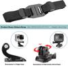 Vented Helmet Strap Mount Bike Belt Holder For GoPro Hero 12 11 10 9 8 7 6 5 Insta360 X2 X3 DJI Osmo Action Camera Accessories
