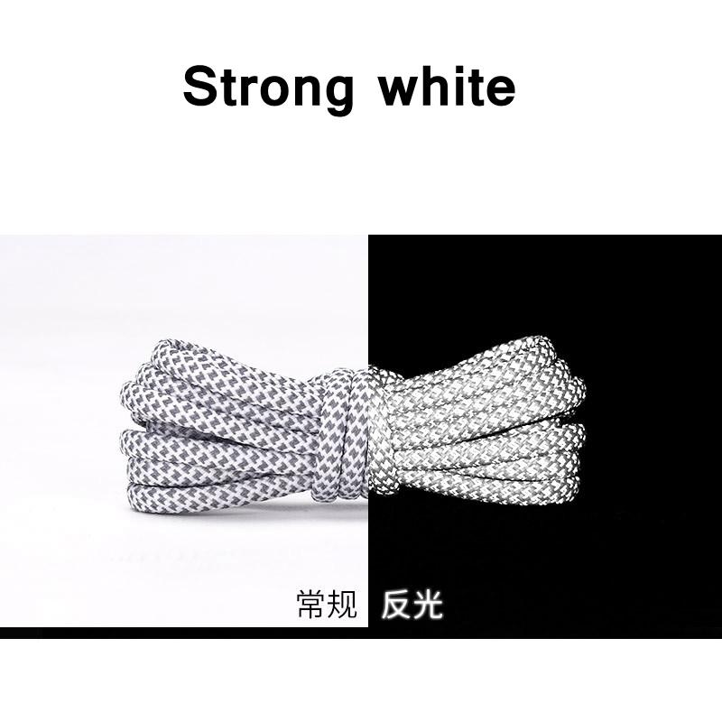 1 пара НОВЫХ Светоотражающих Спортивных Шнурков Круглый Шнурок Rhoelace Rtrong Light Shoelace Прочный Шнурок Длина 100/120/140/160 см