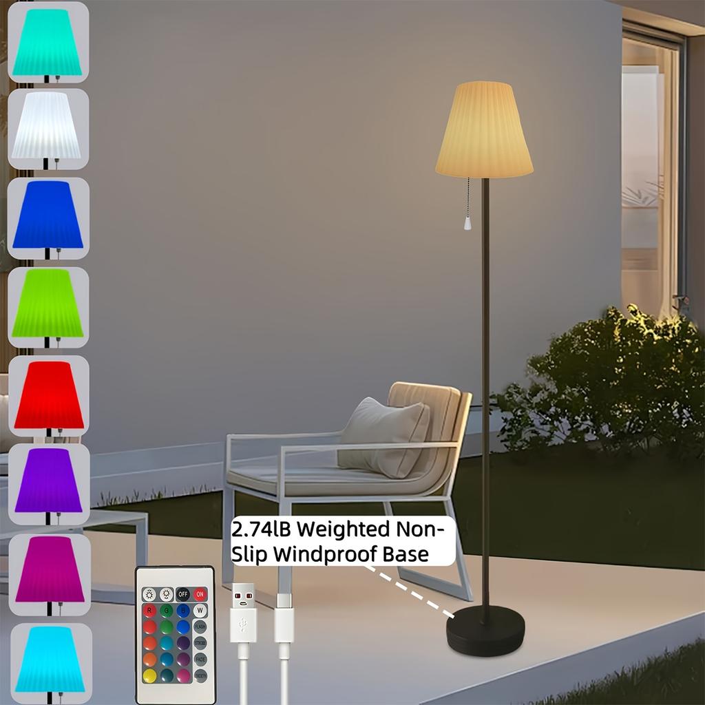 Светодиодный напольный светильник на солнечной батарее для спальни, современный, роскошный, дизайнерские лампы для гостиной, домашнее украшение, RGB, диван, перезаряжаемый, атмосферный свет