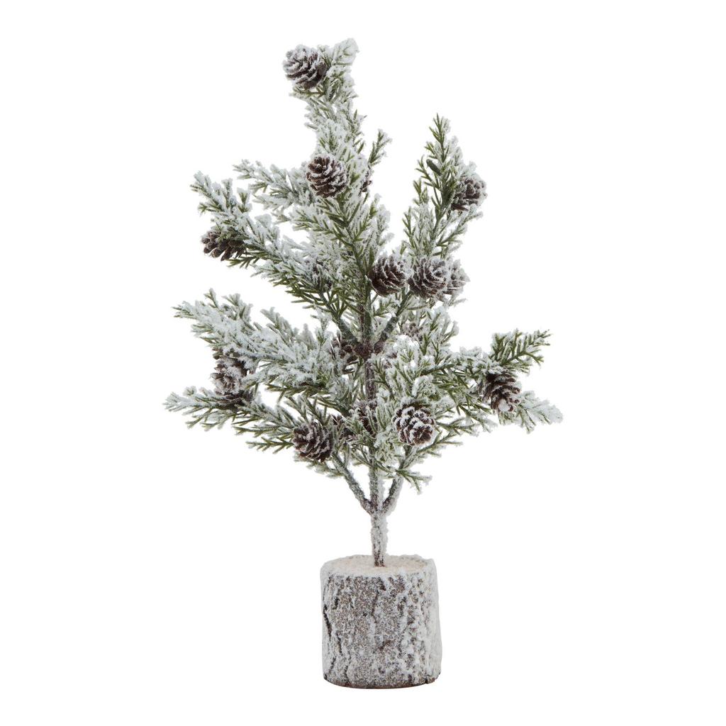Hill Interiors Snowy Fir With Pinecones Decoration