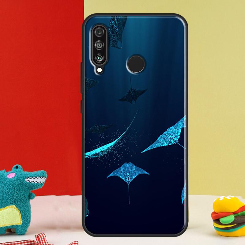 Чехол с рисунком ската для Huawei Nova 12i 12s 11i 5T 9 10 SE Y91 Y90 Y60 Y70 Y72 Y61 P60 Pro P20 P40 P30 Lite