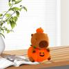 Capybara Plush Decor, Cute Stuffed Animal with Pumpkin Body for Boys Girls, Teens