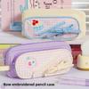Handheld Korean Fruit Pencil Case Fruit Cherry Cake Print Pencil Pouch  Office