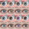 2 шт. Натуральные цветные контактные линзы для глаз Модные фиолетовые контактные линзы Контактные линзы для голубых глаз Красота Ежегодные зрачки