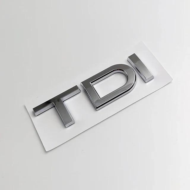 3d ABS Black TFSI Logo TDI Letters Car Trunk Emblem Badge For S A3 A4 A5 A6 A7 A8 Q2 Q3 Q5 Q7 Q8 TFSI TDI Sticker Accessories