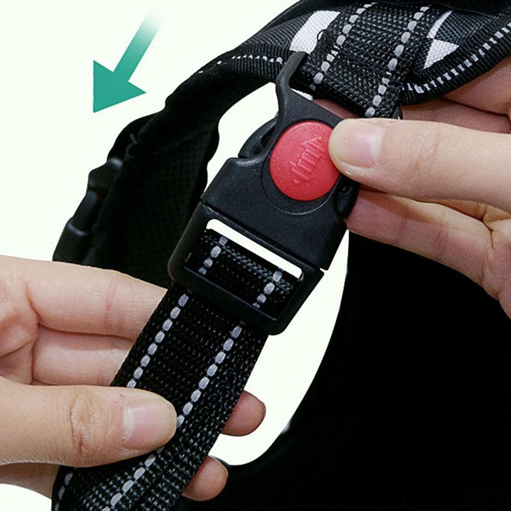Saddle Shape Pet Harness Oxford Fabric Saddle Dog Harness No Pull Dog Harness Night Outdoor Walk