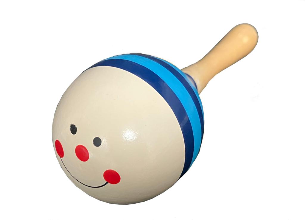 Игрушка Деревянные маракасы Погремушка Погремушка Подарок Детям Младенцу Латинский Ударный Деревянный Ударный Инструмент Шейкер Ритмичный Духовой Оркестр Караоке Вечеринка (синий)