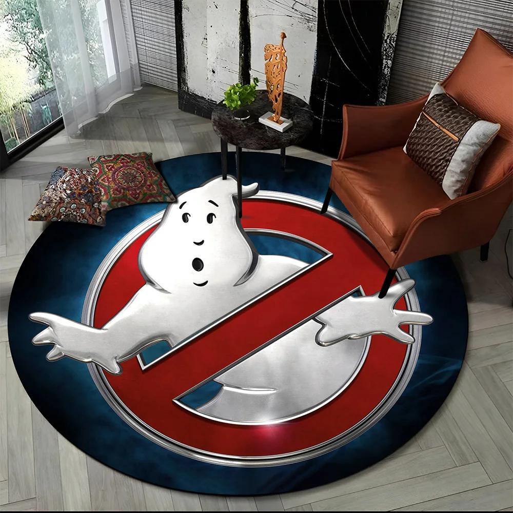 26 Стилей Новый Мультяшный Круглый Ковер-Коврик в Стиле G-Ghostbusters (Охотники за Привидениями) для Спальни, Гостиной, Декора Дивана, Декор для Питомцев, Напольный Коврик