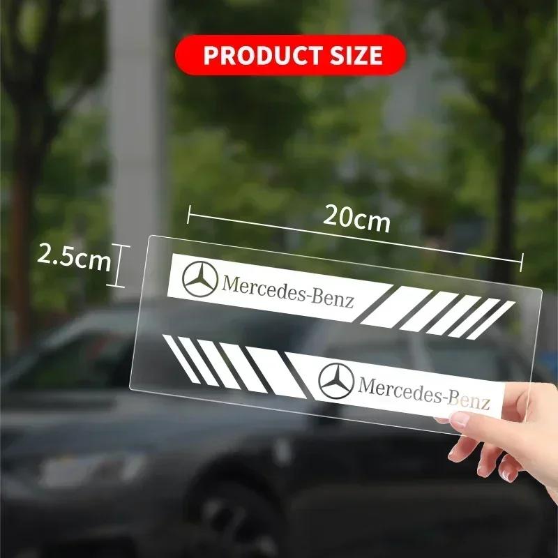 BLZ3 2Pcs Car Rearview Mirror Side Decal Stripe Sticker Vehicle Body For Mercedes Benz B/C/E/S Class A Class C200L GLC GLE CLA