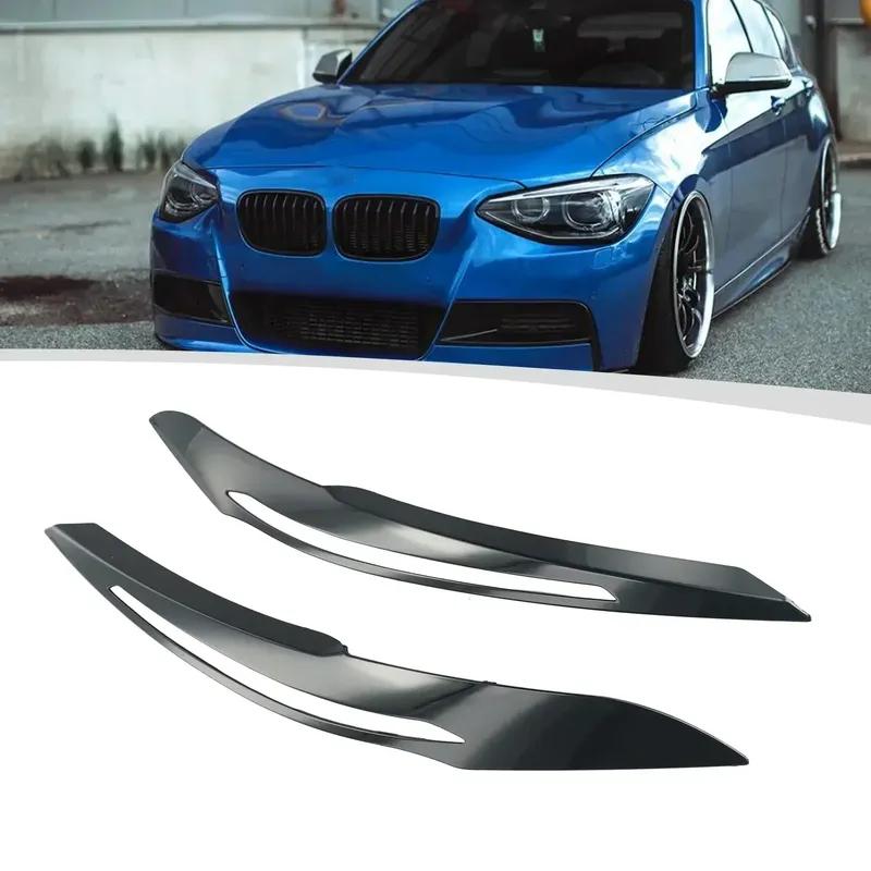 2 шт. Черные накладки-«брови» фар для BMW 1 серии F20 F21 до 2011-2014 LCI Накладки на веки фар Автоаксессуары