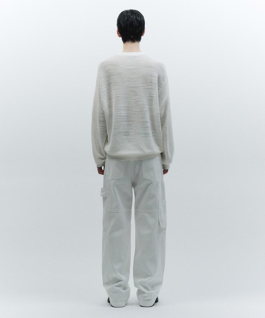 INSILENCE Light Sheared Knit Off White