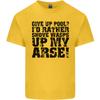 Give up Pool Player Funny Unisexs Cotton TShirt Tee Top