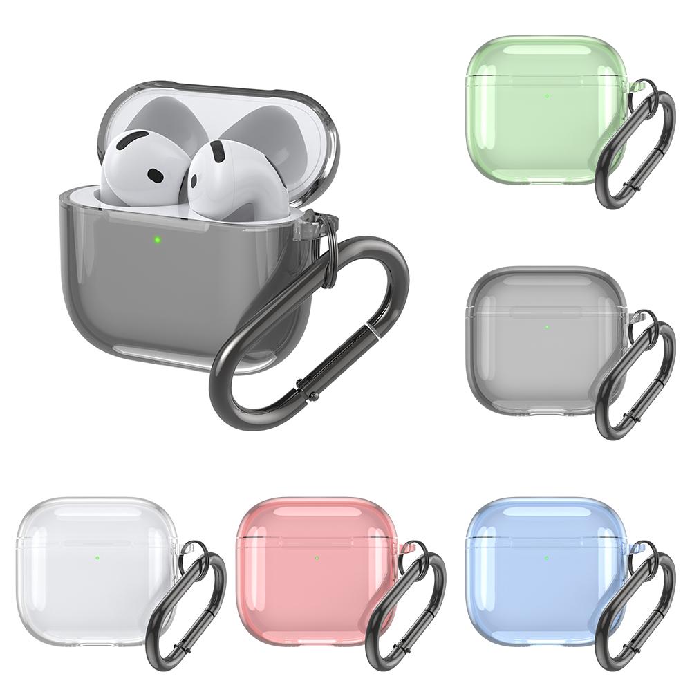 Прозрачный чехол для наушников Airpods 4 Чехлы Мягкий чехол TPU 4 Зарядка для наушников Airpods H Z6F6