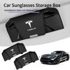 ckwjb7 Magnetic Car Visor Glasses Holder Sunglasses Storage Box Interior For Tesla Model 3 Model S Model X Model Y Roadster Bonina C