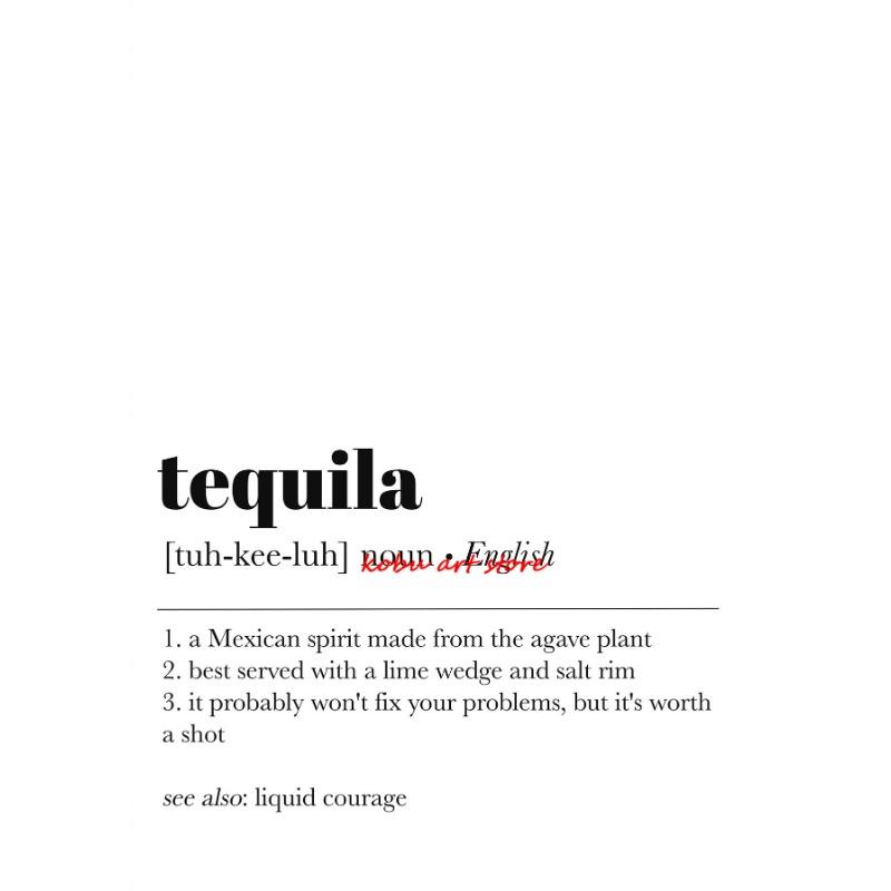 Вино Виски Текила Пиво Бурбон Определение Постер Простой Современный Холст Живопись Принт Настенная Картина для Декора Кухни Барной Тележки