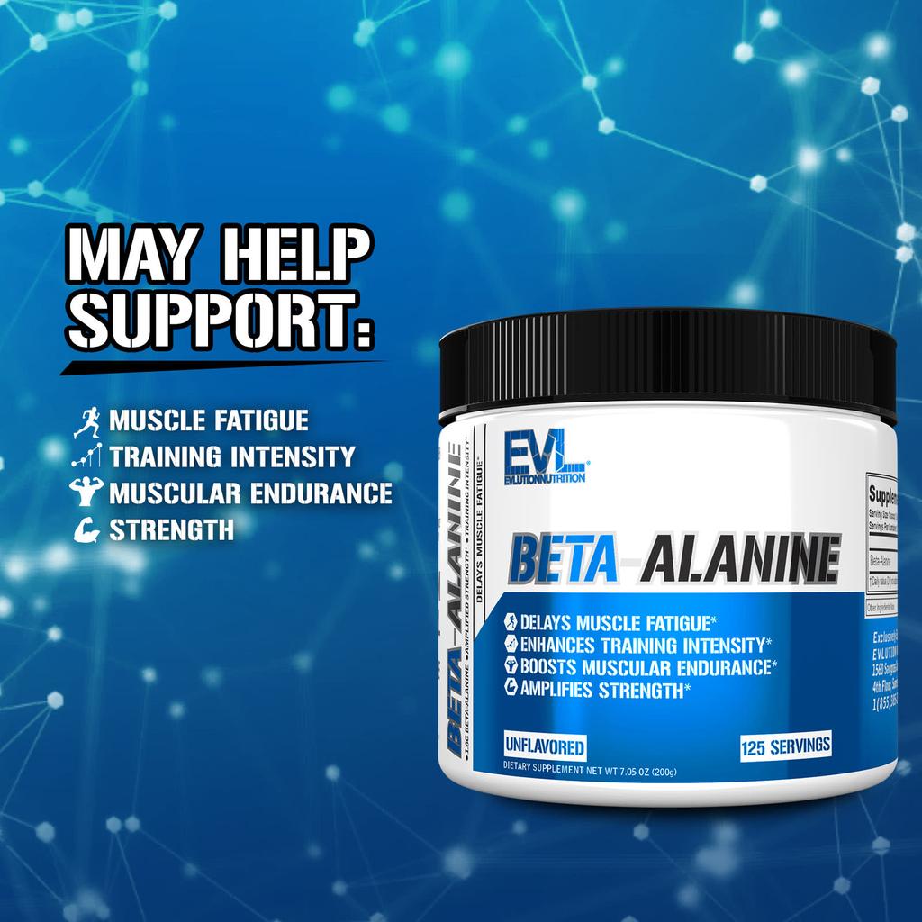 EVLution Nutrition, Beta-Alanine, Unflavored, 7.05 oz (200 g)
