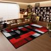 Modern Geometric Rug For Living Room Bedroom Kitchen Bathroom Non-Slip Easy-Clean Washable Rug