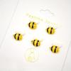 Cute Cartoon Bee Nail Art Accessories, DIY Nail Art Hand Drawn Flat Back / Scrapbook / Jewelry Making Decorations Accessories.
