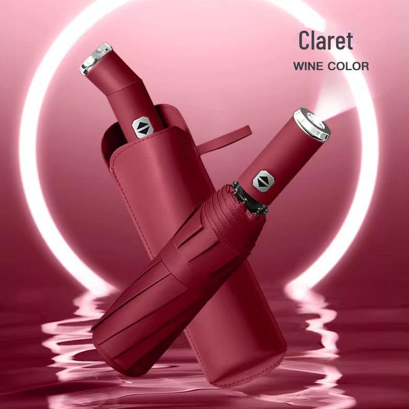 Женский автоматический складной зонт от солнца и дождя с защитой от УФ-лучей и логотипом