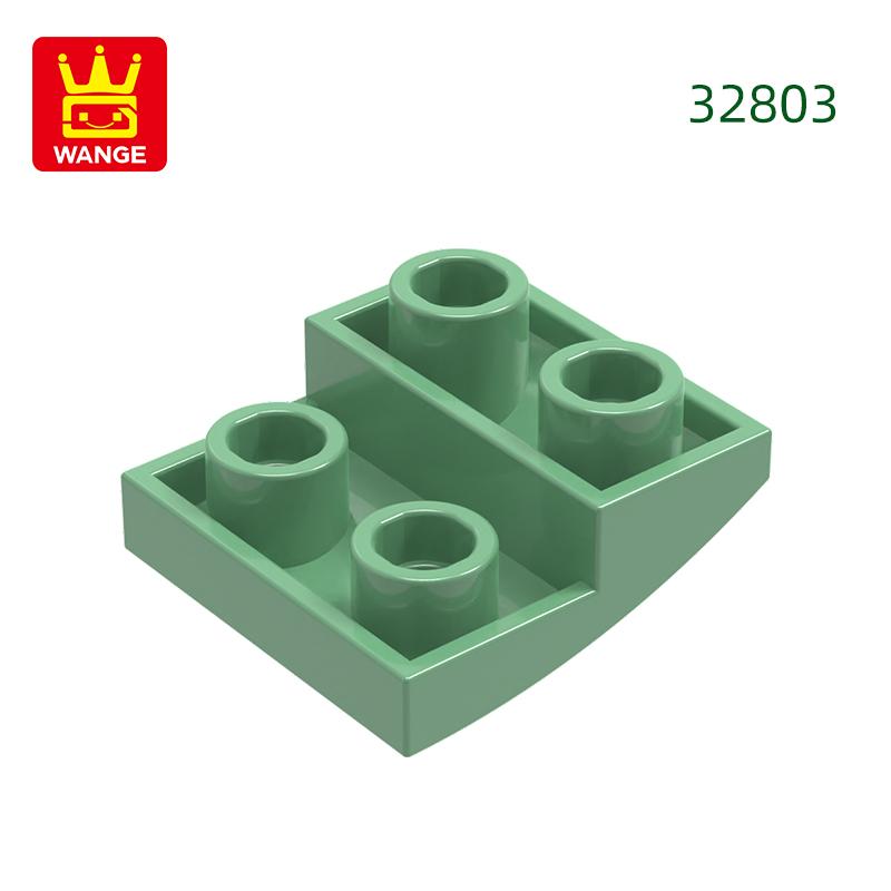 Нетоксичный 150 шт./лот 32803 Наклонный изогнутый 2x2x2/3 Строительный блок Moc Цветные аксессуары Совместимы с Brick DIY Детская игрушка