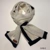 G·TENNA Women's Border Solid Color Cashmere Scarf