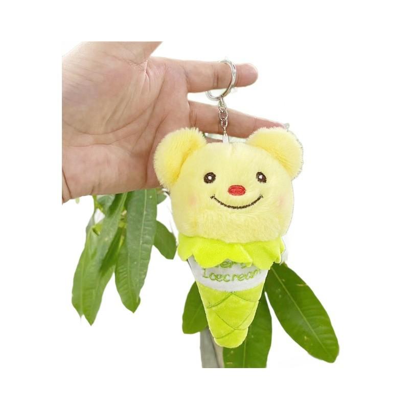 Причудливый плюшевый брелок-кукла в виде медведя-мороженого, мягкая плюшевая игрушка для детей и коллекционеров