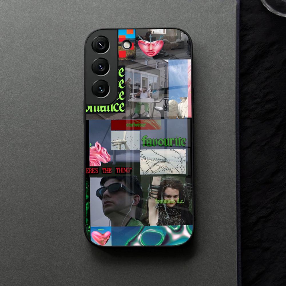Чехол для телефона Fontaines DC Romance Стеклянный Для Samsung Galaxy S21 S25 S22 S20 S24 S23 Ultra Fe Plus A16 A34 A54 A24 Coque