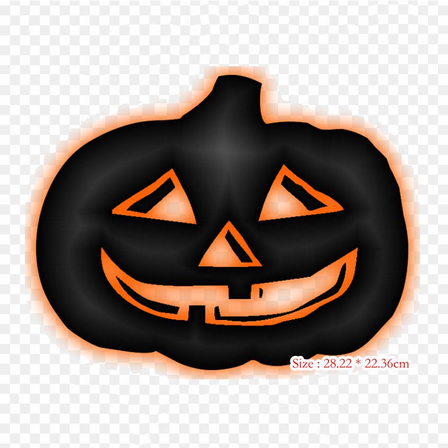 Halloween Calabaza Dibujo Jack Skellington Pumpkin Iron On Heat Transfer Printing Vinyl Patches Sticker for Clothes DIY Appliques Washable Patches
