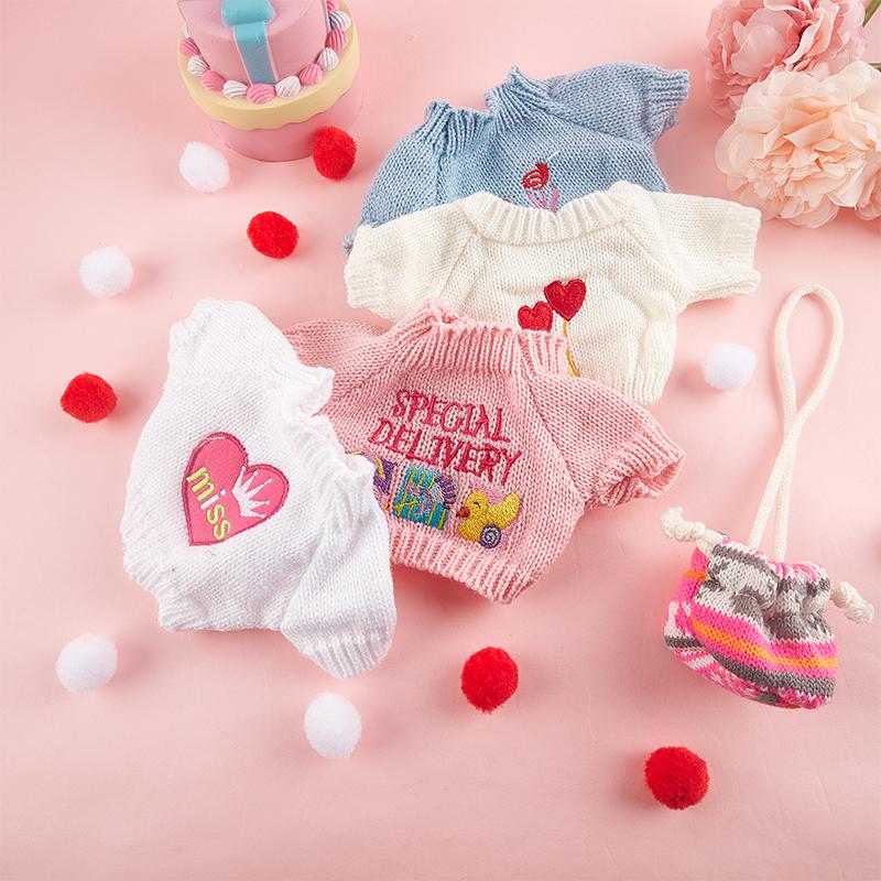 Комплект из разноцветного свитера с сумкой для плюшевых кукол высотой 30 см — идеальный вариант для игр и коллекционирования