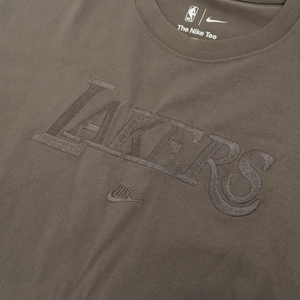 Nike Футболка X NBA Los Angeles Lakers однотонная свободная с коротким рукавом и вышивкой, мужская, коричневая FJ0572-040