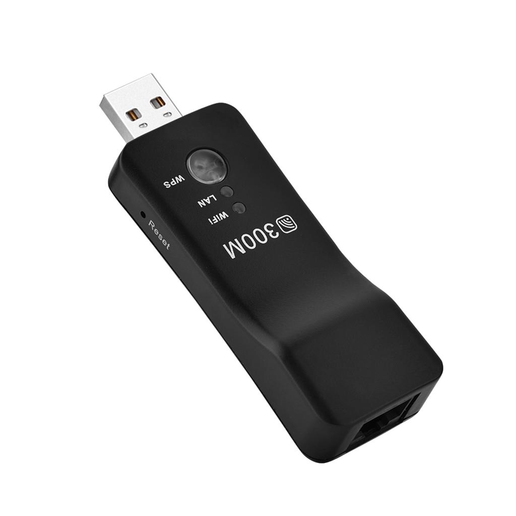 Мини 300M USB беспроводной повторитель сигнала усилитель AP WiFi Smart TV сетевой адаптер