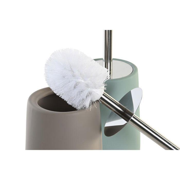 Brosse de salle de wc - DKD Home Decor - 11x11x41 cm - Design moderne - Lot de 2 - Idéal pour salle de bain